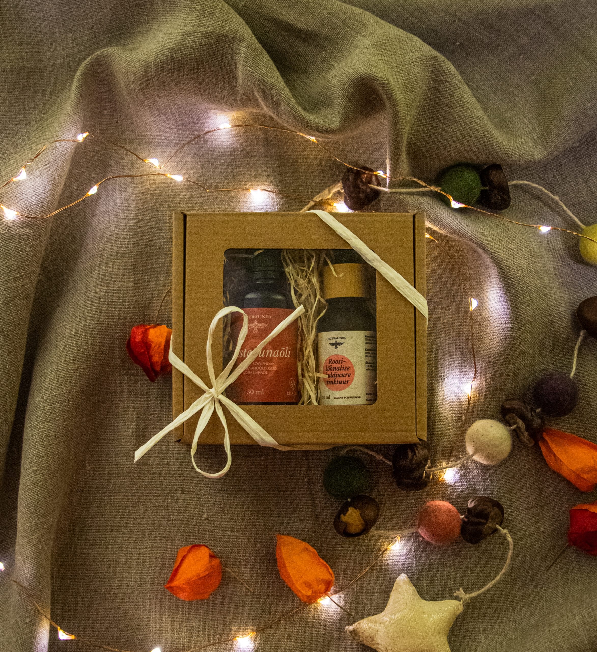 KINKEKOMPLEKT "PIMEDA AJA TERVISEPAI" (Naistepunaõli ja kuldjuure tinktuur)