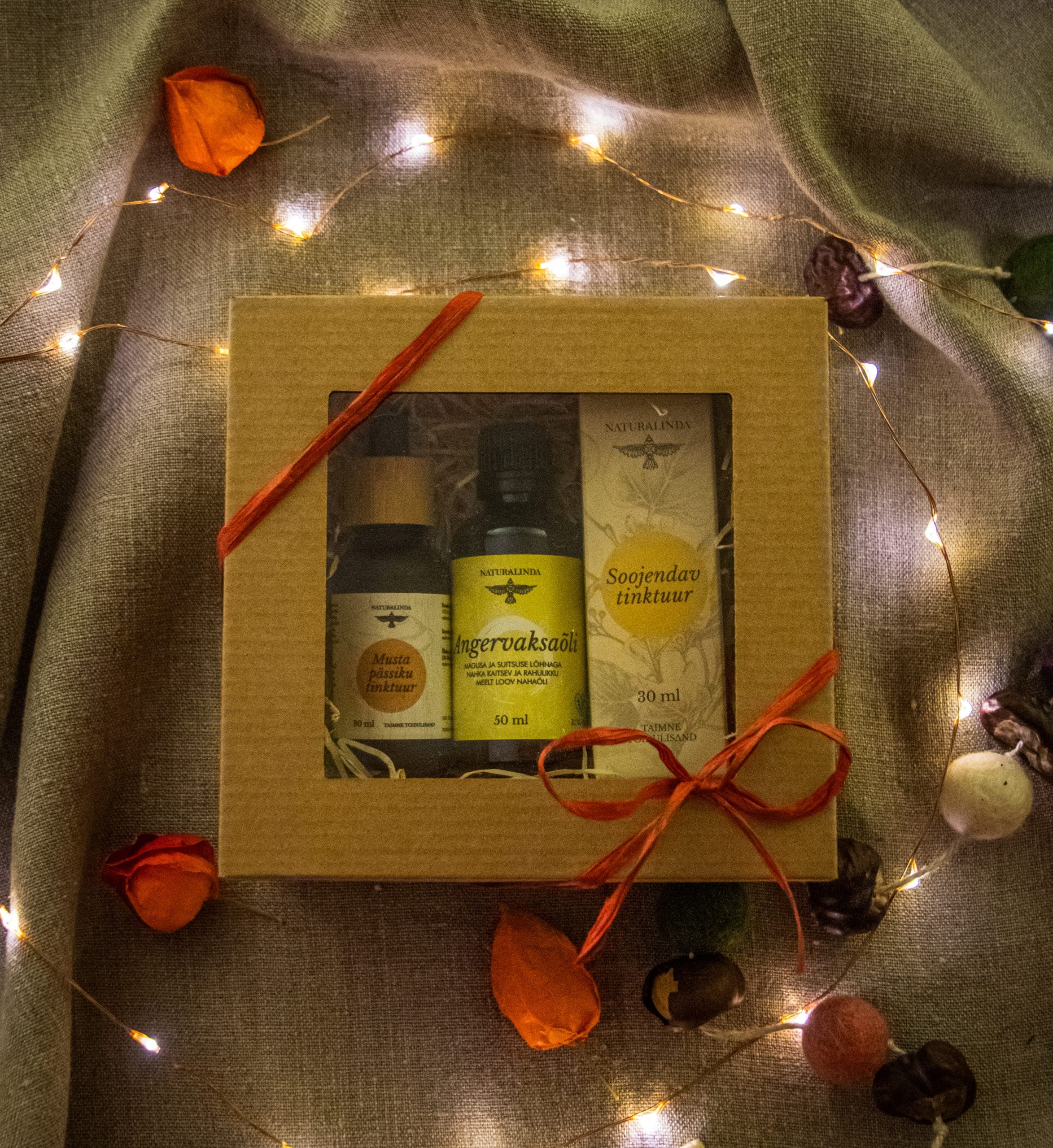 KINKEKOMPLEKT "LOODUSE SOE PAI" (musta pässiku tinktuur, angervaksaõli ja soojendav tinktuur)